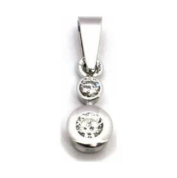 Prsten Diamantový zlatý přívěsek s pravými diamanty 585/0,75 gr J-21354-12 POŠTOVNÉ ZDARMA! (J-21354-12)