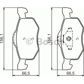 Brzdový kotouč BOSCH (BO 0986494361) brzdové obložení kotoučových brzd