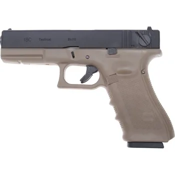 Airsoftová zbraň Glock 18C, rám gen. 4, Tan, GBB, WE