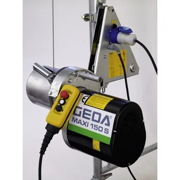 lanový naviják Lešenářský stavební vrátek MAXI 150 S s lanem 81 m, GEDA 1287