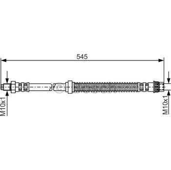 Brzdová hadice BOSCH (BO 1987481186) brzdová hadice
