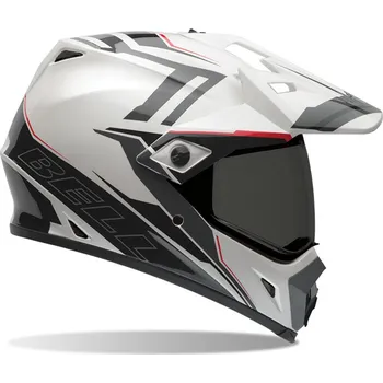 Helma na motorku Bell MX - 9 Adventure bílá / černá / červená