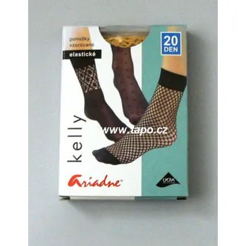 Dámské ponožky Ponožky vzorované 1pár Kelly, velikost 25-27, bílá