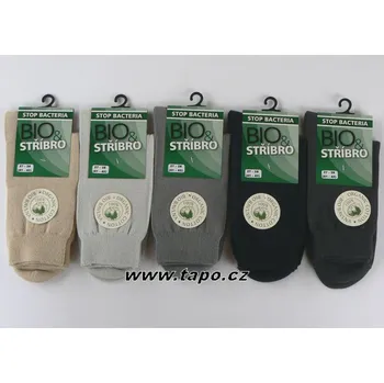 Pánské ponožky Ponožky BIO + STŘÍBRO pánské, velikost 29-30, mix