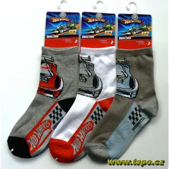 Ponožky HOT WHEELS Licenční, velikost 17-20/27-30, mix /dle vyobrazení/
