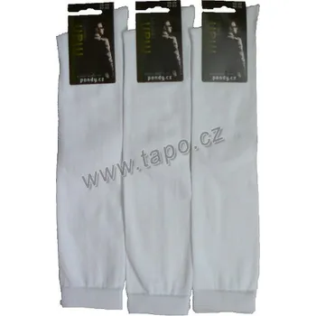 Pánské ponožky Podkolenky elastik P, velikost 28-29, bílá