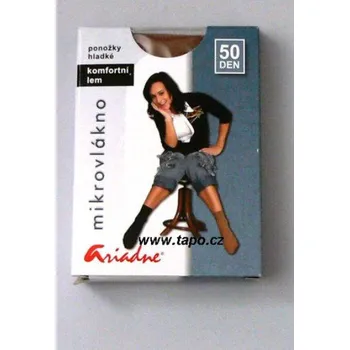 Dámské ponožky Ponožky hladké zdravotní lem Mikrovlákno, velikost 25-27, černá