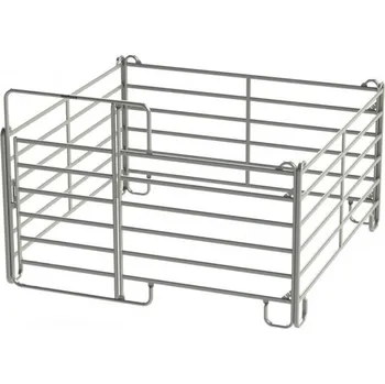 Ohradník Mobilní box pro koně z ohradních panelů 3 x 3 m