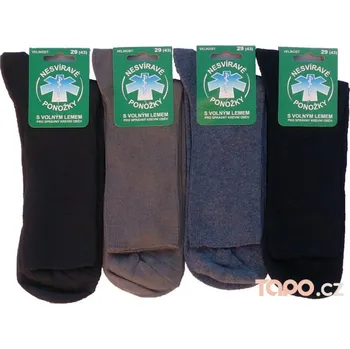 Pánské ponožky Ponožky zdravotní pánské, velikost 31-32/47-48, mix tmavý