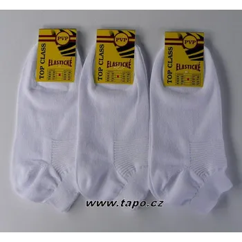 Pánské ponožky Ponožky sportovní nízké, velikost 25-26, bílá