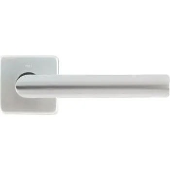 Dveřní kování M&T Klika Lusy, čtvercová rozeta, SNi matný nikl, madlo/klika L