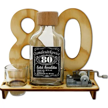 Značka na výročí 80 let s flašinetem