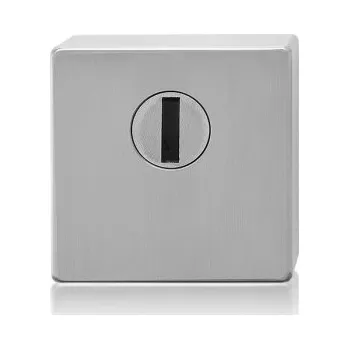 Dveřní kování M&T Bezpečnostní rozeta Entero, NRz nerez ocel, pro tl. dveří 113-118 mm