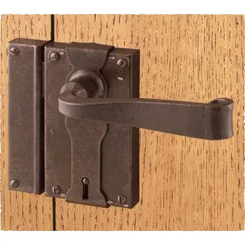 Dveřní kování M&T FS 198.366.SX Kovaný zámek s klikou a protikusem