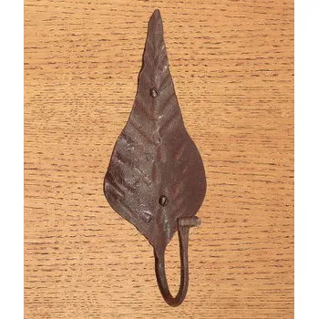 Dveřní kování M&T FA 780 Kovaný věšák „List“ 80×180 mm