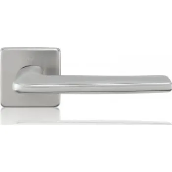 Dveřní kování M&T Dveřní klika Senza na čtvercové rozetě, Projekt tř.4 NRz, madlo/klika R