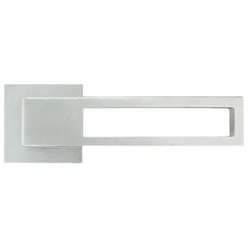 Dveřní kování M&T Klika Entry hranatá rozeta 54×54 mm, SNi matný nikl, klika/klika