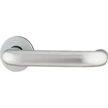 Dveřní kování M&T Klika Meclis, kulatá rozeta, SNi matný nikl, cylindrické