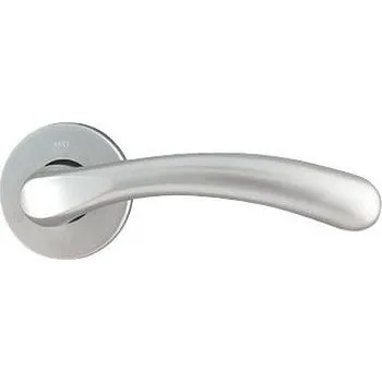 Dveřní kování M&T Klika-rukojeť Burak k zámku na sklo, povrch SNi matný nikl