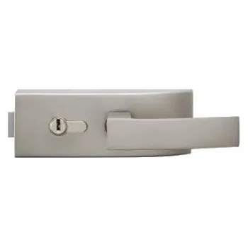 Dveřní kování M&T Zámek na sklo Trinity, provedení cylidrické, povrch SNi matný nikl broušeno