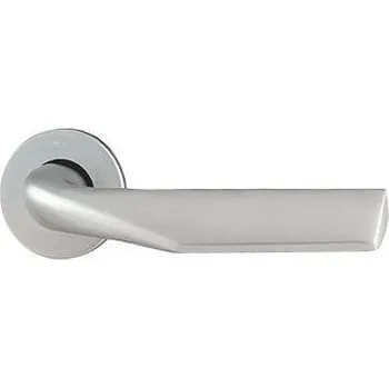 Dveřní kování M&T Klika Sogut, kulatá rozeta, SNi matný nikl, cylindrické