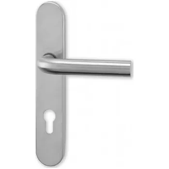 Dveřní kování M&T Klika Deny, Objekt nerez NRz, dozický 90 mm