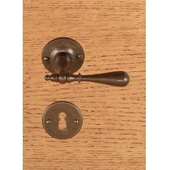 Dveřní kování M&T FM 353.WC kovaná klika s rozetou a WC mechanismem pro WC zámek