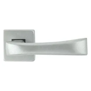 Dveřní kování M&T Klika-rukojeť Lara k zámku na sklo, povrch SNi matný nikl - broušeno