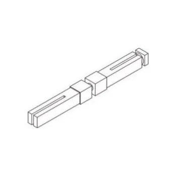 Dveřní kování M&T Dělený Čtyřhran, 8×8 mm, délka 75/75 mm