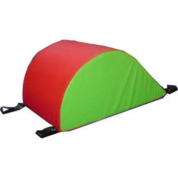 Pěnový válec Hrb DOR-SPORT Barva: červeno-žlutá, Rozměr: 90x50x39 cm, Materiál: koženka