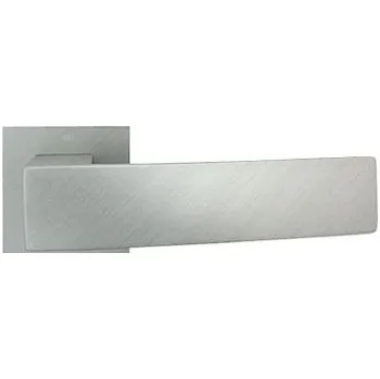 Dveřní kování M&T Klika My hranatá rozeta 54×54 mm, SNi matný nikl, madlo/klika L