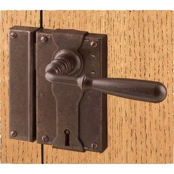 Dveřní kování M&T FS 197.031.DX Kovaný zámek s klikou a protikusem