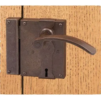 Dveřní kování M&T FS 198.366.DX Kovaný zámek s klikou a protikusem