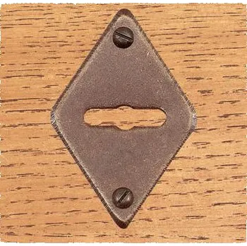 Dveřní kování M&T FB 718 Klíčová dírka kosočtverec 45×70 mm, zámek pro trezorový klíč