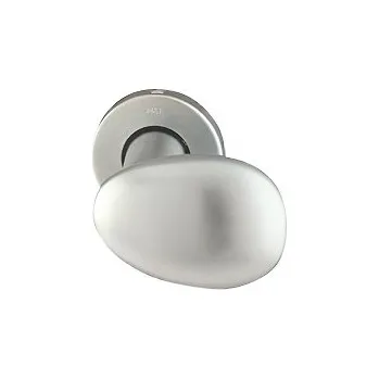 Dveřní kování M&T Klika Fábi, kulatá rozeta, SNi matný nikl, dozické