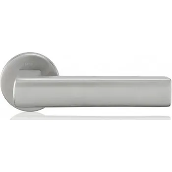 Dveřní kování M&T Klika-rukojeť Kvadra k zámku na sklo, Objekt nerez NRz