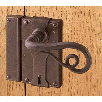 Dveřní kování M&T FS 197.371.DX Kovaný zámek s klikou a protikusem