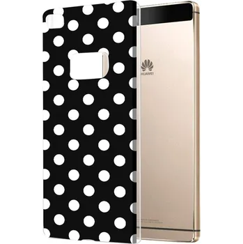 Pouzdro na mobilní telefon Plastové pouzdro TVC s puntíky pro Huawei P8 (Huawei Ascend P8) Barva: Černá