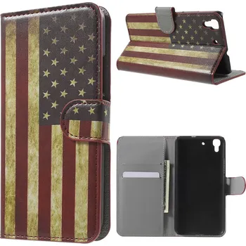 Pouzdro na mobilní telefon Koženkové pouzdro TVC USA pro Huawei Honor 4A/Honor Y6