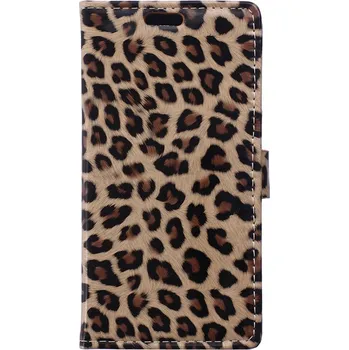 Pouzdro na mobilní telefon Koženkové pouzdro TVC Leopard pro Microsoft Lumia 550