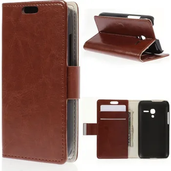 Pouzdro na mobilní telefon Pouzdro se stojánkem pro Alcatel Alcatel OT- 4035D POP D3 Barva: Hnědá