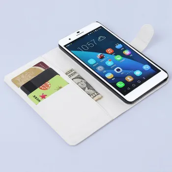 Pouzdro na mobilní telefon Koženkové pouzdro TVC WalletCase pro Huawei Honor 6 Plus Barva: Bílá