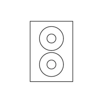 Samolepící etiketa Etiketa ORANŹOVÁ NEON 118/44 - SFT02428