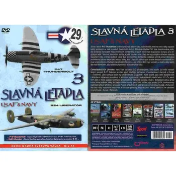 DVD film Slavná letadla 3 USAF & NAVY DVD