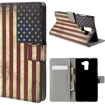 Pouzdro na mobilní telefon Koženkové pouzdro TVC USA pro Huawei Honor 7