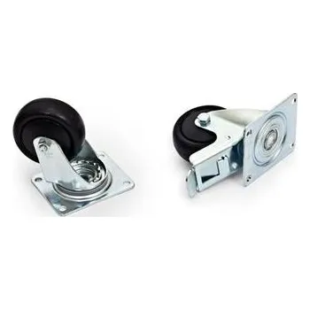 Elektroinstalační materiál Triton Sada koleček 2ks s brzdou a 2ks bez brzdy - RAX-MS-X81-X1