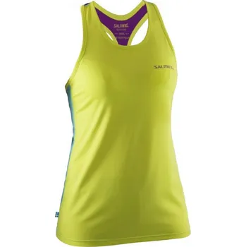 Dámské tričko Salming Run T-Back Tanktop Women Lime M + DÁREK