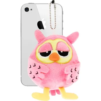 Plyšová záslepka zvukového konektoru telefonu Barva: Růžová