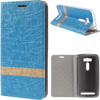 Pouzdro na mobilní telefon Pouzdro se stojánkem pro Asus Zenfone 2 Laser (ZE500KL) Barva: Modrá (světlá)