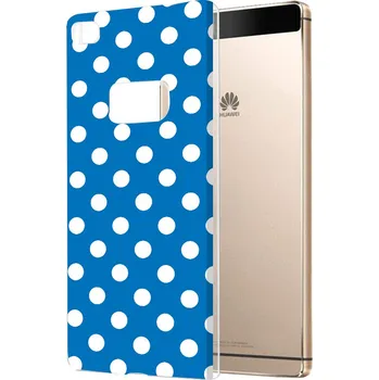 Pouzdro na mobilní telefon Plastové pouzdro TVC s puntíky pro Huawei P8 (Huawei Ascend P8) Barva: Modrá